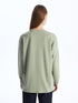 LC Waikiki Crew Neck Straight Oversize Women's Sweatshirt Tunic